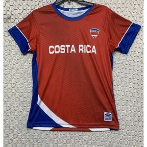 Costa Rica National Soccer Team Jersey Womens L Red J B Selección Nacional